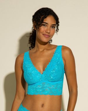 Cosabella Plungie Longline Bralette - Blue