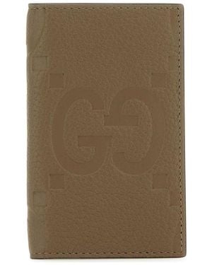 Gucci Leather Card Holder - Natural