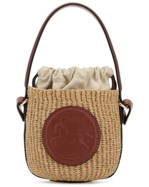 Chloé Horse Medal Bucket Bag - Brown
