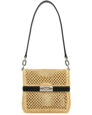 Dolce & Gabbana Raffia Shoulder Bag - Metallic