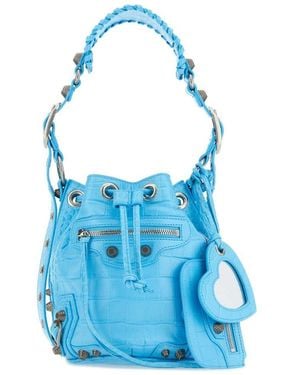 Balenciaga Le Cagole Xs Bucket Bag - Blue