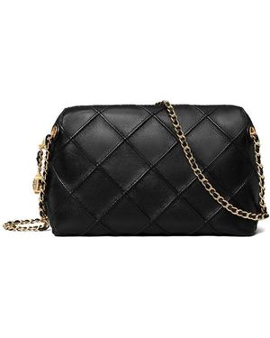 Tory Burch Fleming Quilted Crossbody Bag - Black