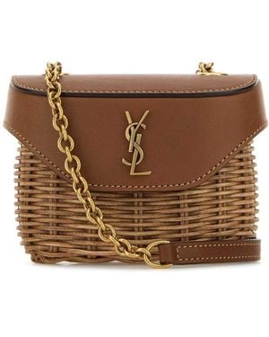 Saint Laurent June Micro Box - Brown