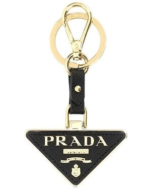 Prada Metal Key Ring - White
