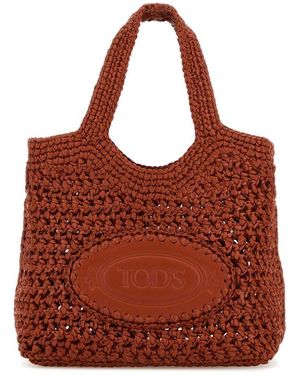 Tod's Ebl Due Manici Mini Handbag - Brown