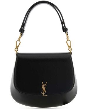Saint Laurent Mini Voltaire Top Handle Bag - Black