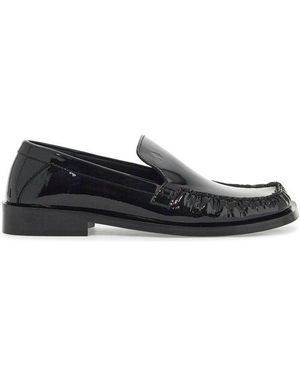 The Attico Charles Patent Leather Loafers - Black