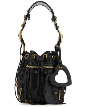 Balenciaga Le Cagole Xs Bucket Bag - Black