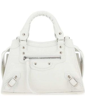 Balenciaga Mini Neo Classic Handbag - White