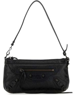 Balenciaga Le City Pouch On Strap - Black