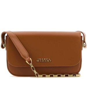 Isabel Marant Caramel Leather Lizza Shoulder Bag - Brown