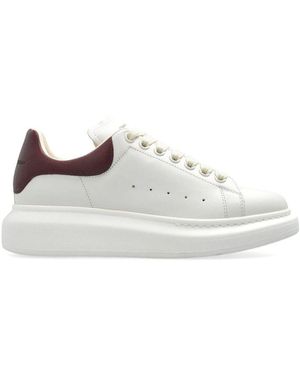 McQueen Oversize Leather Trainers - White