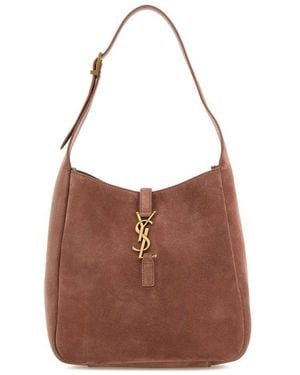 Saint Laurent Le 5 À 7 Supple Small - Brown