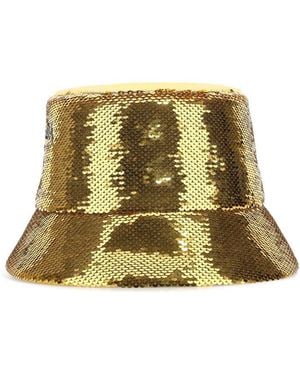 Prada Sequin Bucket Hat - Natural