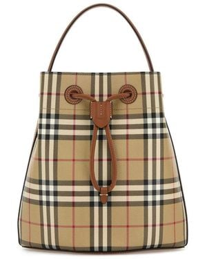 Burberry Small Drawstring Bucket Bag - Multicolour