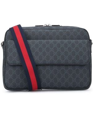Gucci GG Black Crossbody Bag Shoulder Bag In - Blue