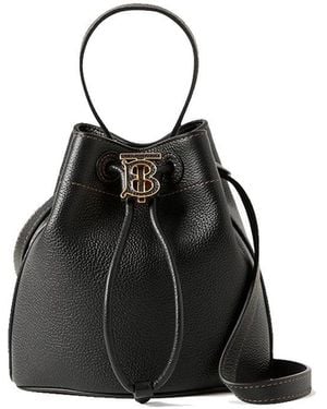 Burberry Mini Tb Bucket Bag - Black