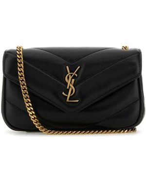 Saint Laurent Mini Loulou Shoulder Bag - Black