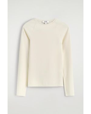 COS Technical Jersey Long-Sleeved Top - Natural