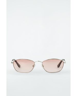COS Wire-Frame Cat-Eye Sunglasses - Metallic