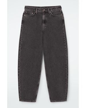 COS Tapered-leg High-rise Jeans - Black