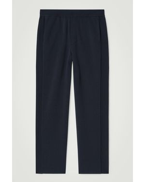 COS Double-faced Straight-leg Track Pants - Blue