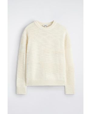 COS Ladder-Stitch Wool Sweater - White