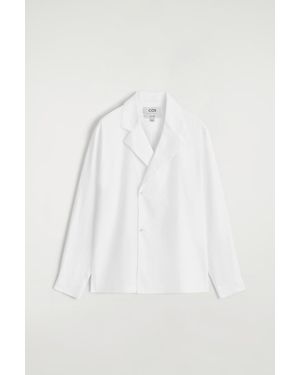 COS Double-Breasted Shirt - White
