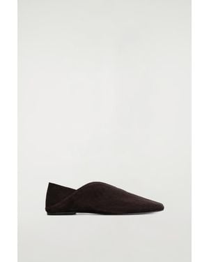 COS Suede Mules - Brown