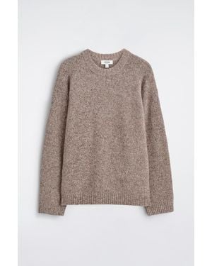 COS Oversized Alpaca-Blend Crew-Neck Sweater - Natural