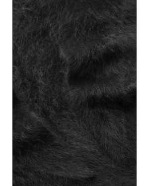 COS Pure Brushed-cashmere Triangle Scarf - Black