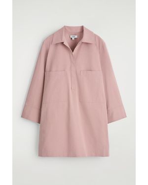 COS Utility Mini Shirt Dress - Pink