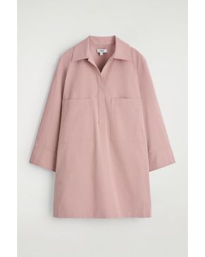 COS Utility Mini Shirt Dress - Pink