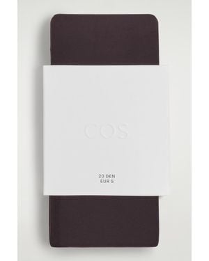COS Sheer Tights - Brown