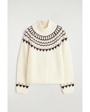 COS Fair Isle Wool-Cashmere Jumper - Natural