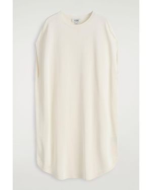 COS Circle-Cut Knitted Dress - White