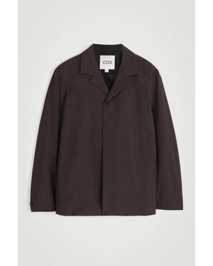 COS Unstructured High-Collar Blazer - Black