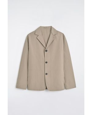 COS Unstructured Cotton-Blend Blazer - Natural