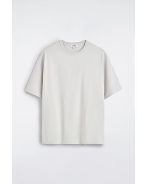 COS Relaxed Garment-Washed Cotton T-Shirt - White