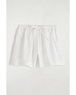 COS Drawstring Cotton Shorts - White