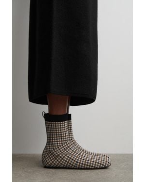 COS Karierte Sock Boots - Schwarz