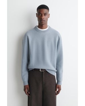 COS Pullover Aus Gekochter Merinowolle - Blau
