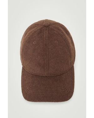 COS Wool-blend Baseball Cap - Brown