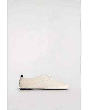 COS Soft Leather Brogues - Natural