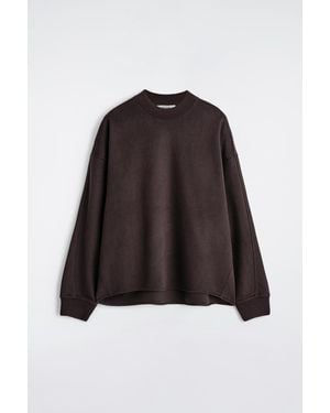COS Oversized Merino-Wool Jersey Sweater - Brown