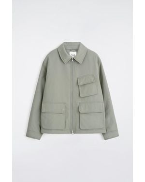 COS Padded Nylon Utility Jacket - Green