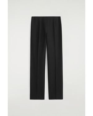 COS Tailored Wool-Blend Trousers - Black