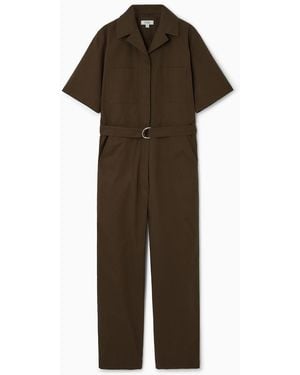 COS Belted Utility Boilersuit - Brown