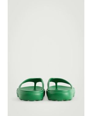 COS Lightweight Eva Flip Flops - Green