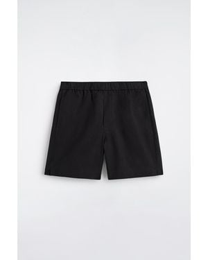 COS Elasticated Cotton Shorts - Black